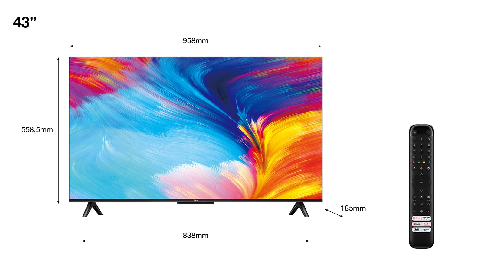 TCL P635 43" — vue 1 sur 8