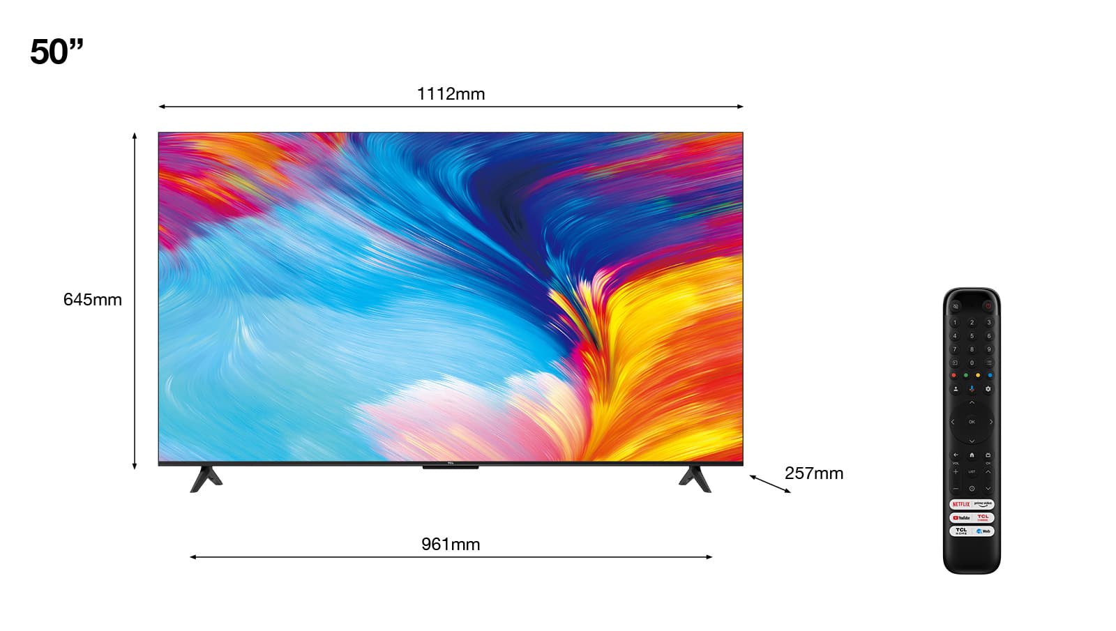 TCL P635 50" — vue 1 sur 8