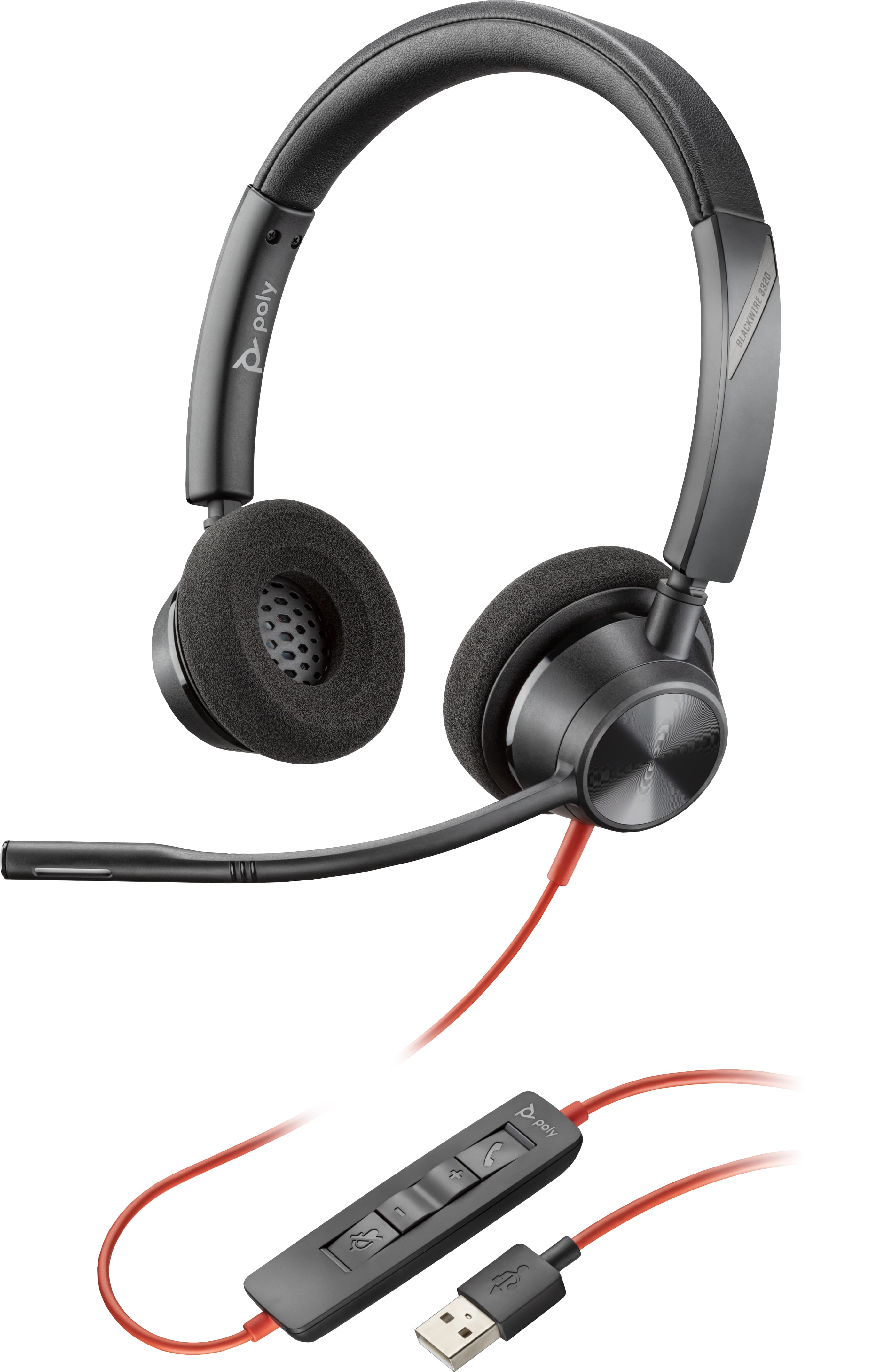 HP Poly Blackwire 3320 USB-A Headset — vue 1 sur 6