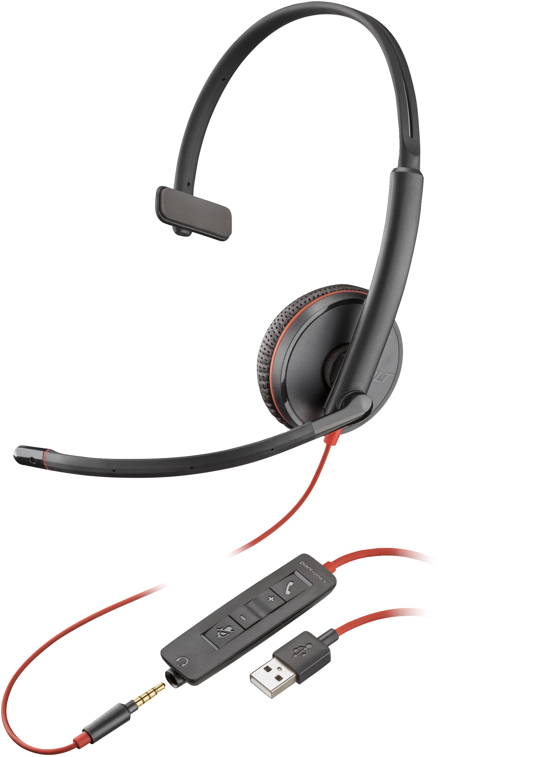 HP Poly Blackwire 3215 USB-A Monoaural Headset (Bulk) — vue 1 sur 1