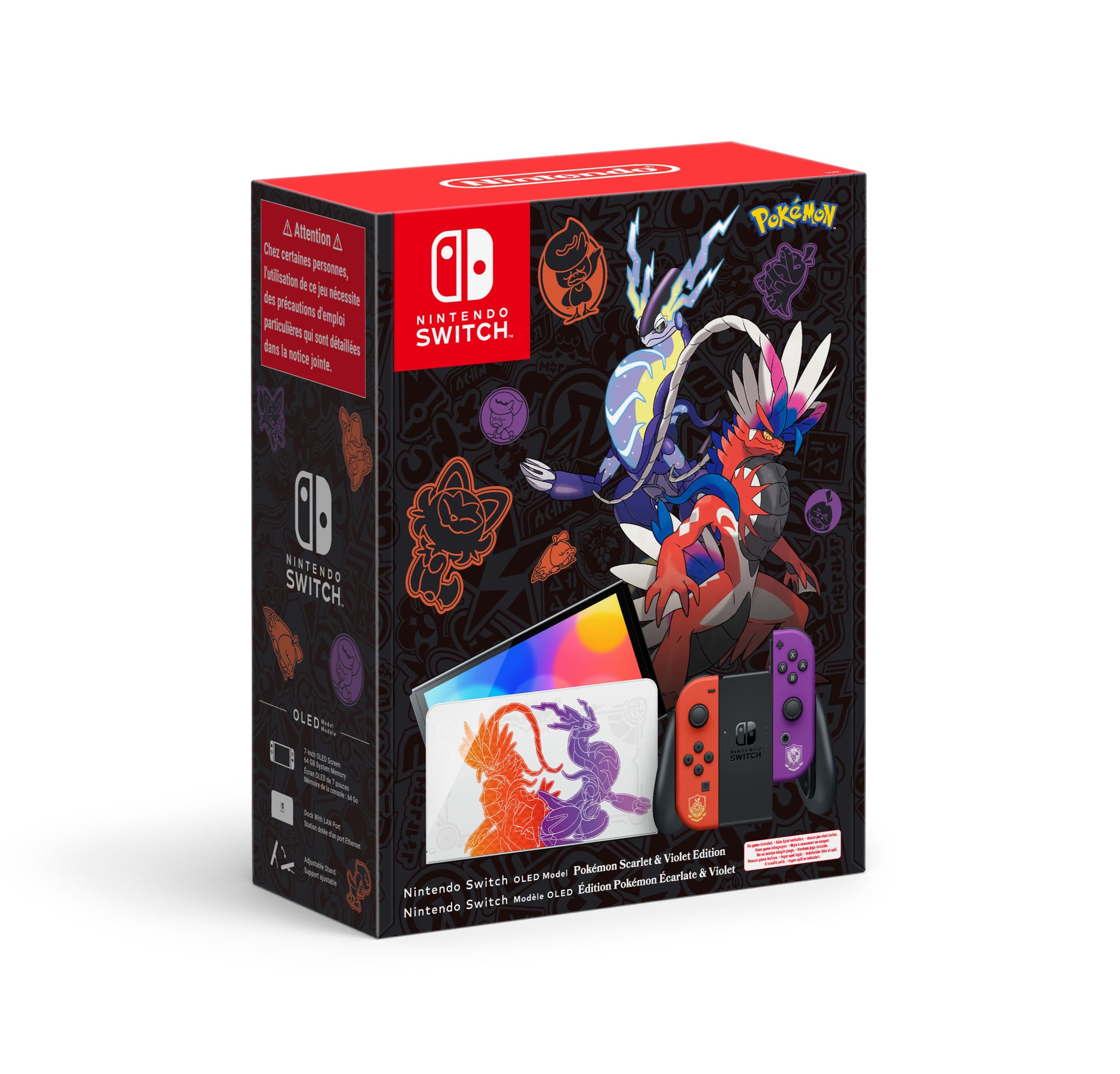 Nintendo Switch Oled Pokémon Scarlet & Violet Edition — vue 1 sur 8